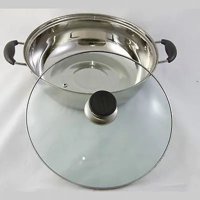 28CM Stainless Steel Pot With Lid For Induction/Heater/Gas/Electrical Stove