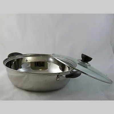 28CM Stainless Steel Pot With Lid For Induction/Heater/Gas/Electrical Stove