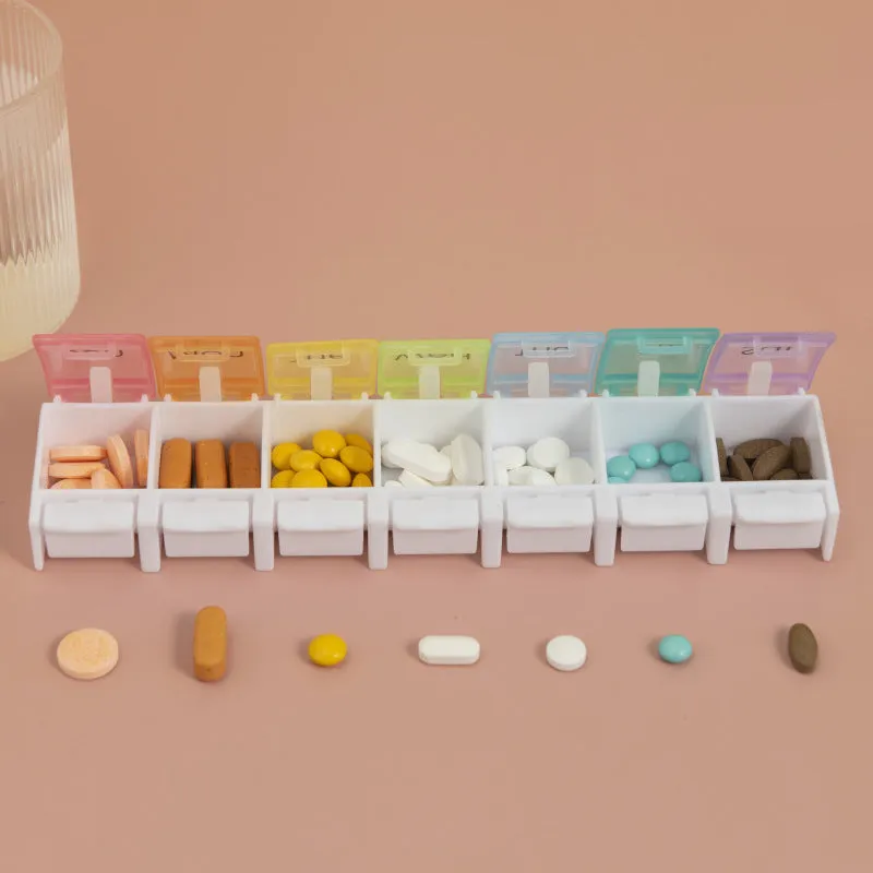 7-Day Rainbow Travel Pill Organizer, HG0116