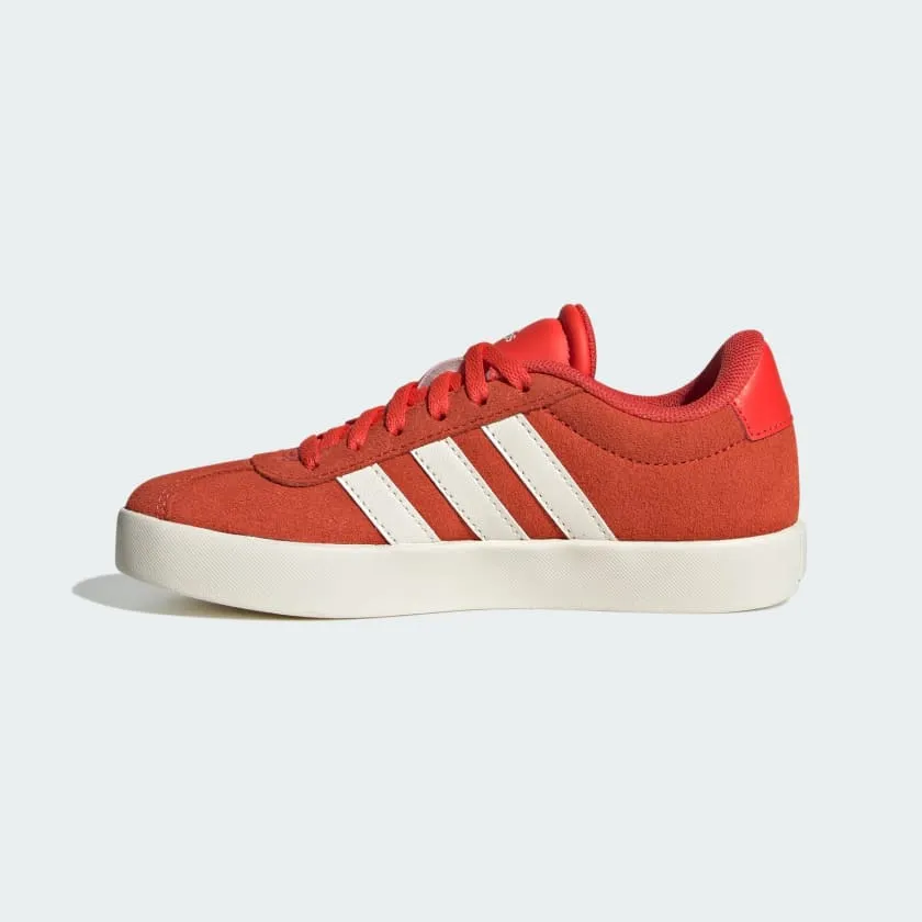 ADIDAS KID'S VL COURT 3.0 RED/WHITE SNEAKER SHOES