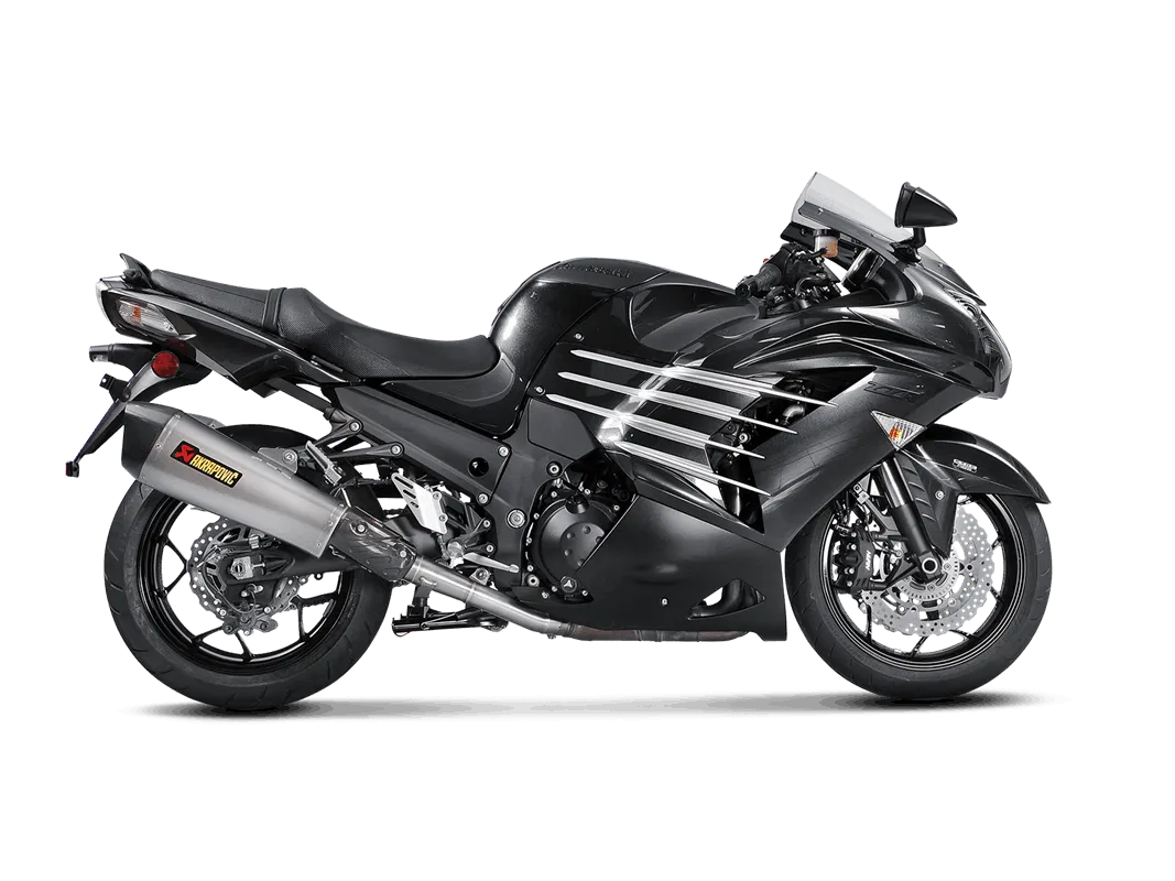 AKRAPOVIC S-K14SO6-HZAAT Slip-On Line (Titanium) Kawasaki ZZR 1400, ZX14R 2016-16