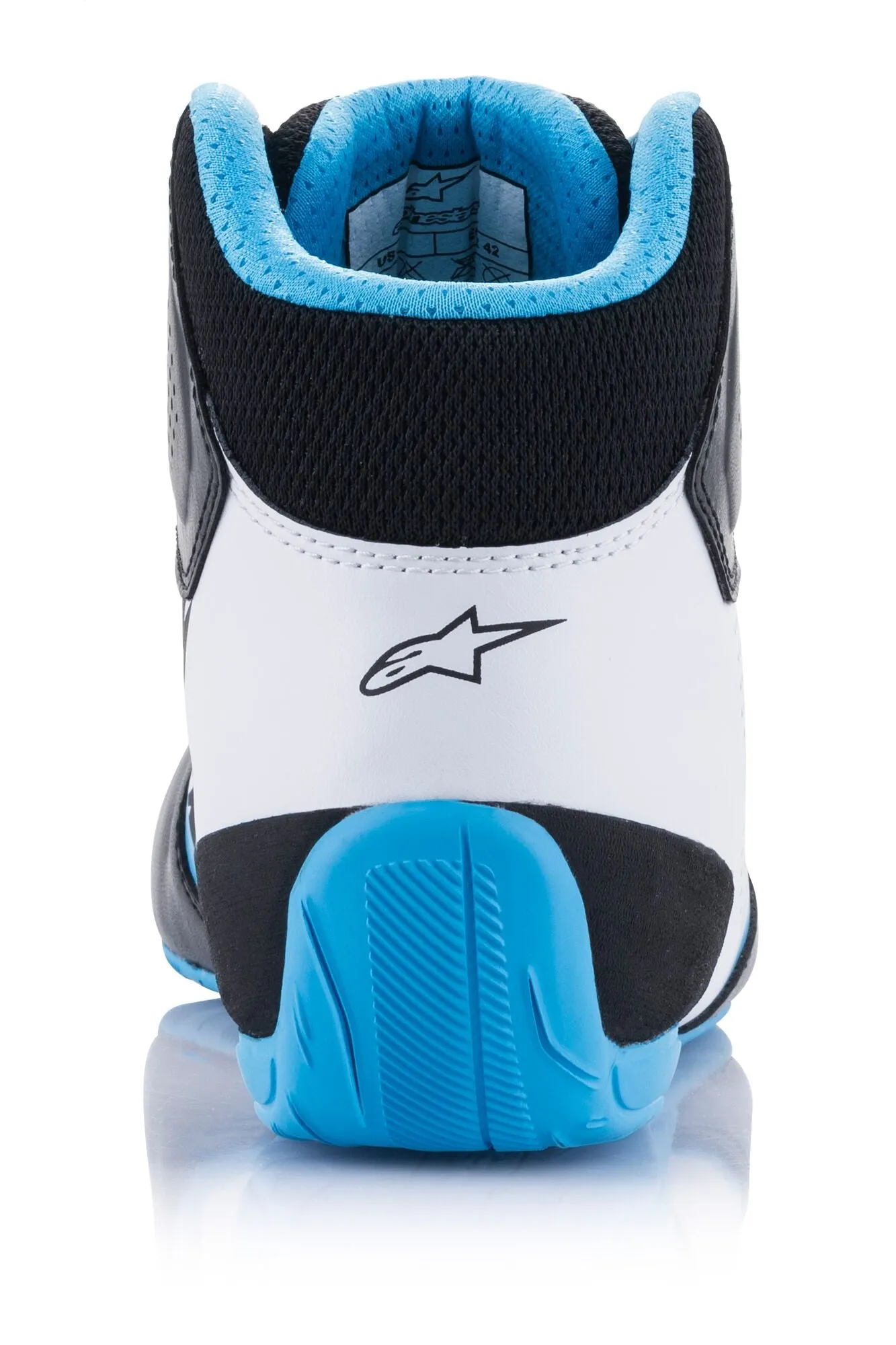 ALPINESTARS 2711521_1278_2,5 Karting shoes TECH-1 K START V2, black/white/light blue, Size 34