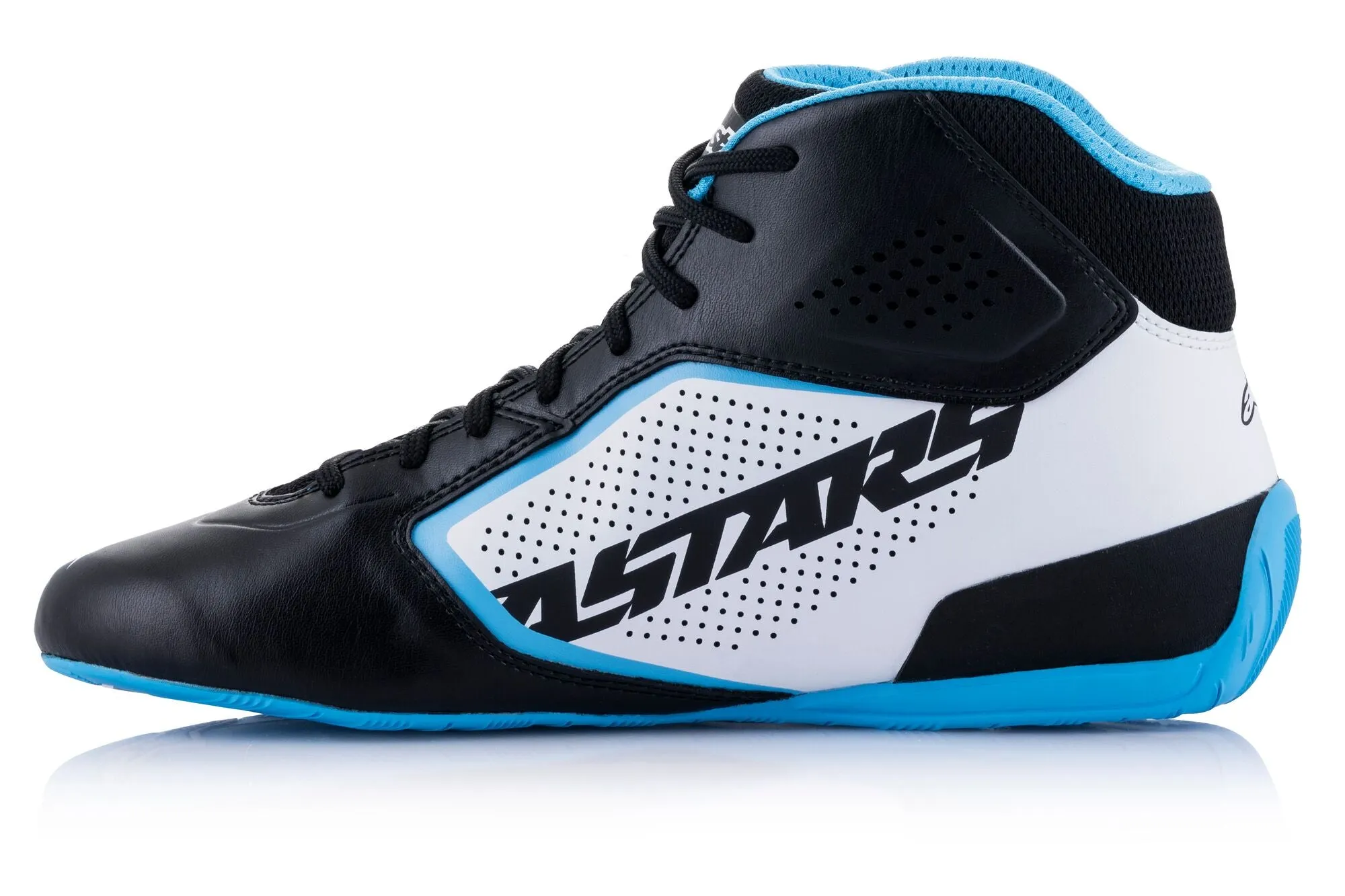 ALPINESTARS 2711521_1278_2,5 Karting shoes TECH-1 K START V2, black/white/light blue, Size 34