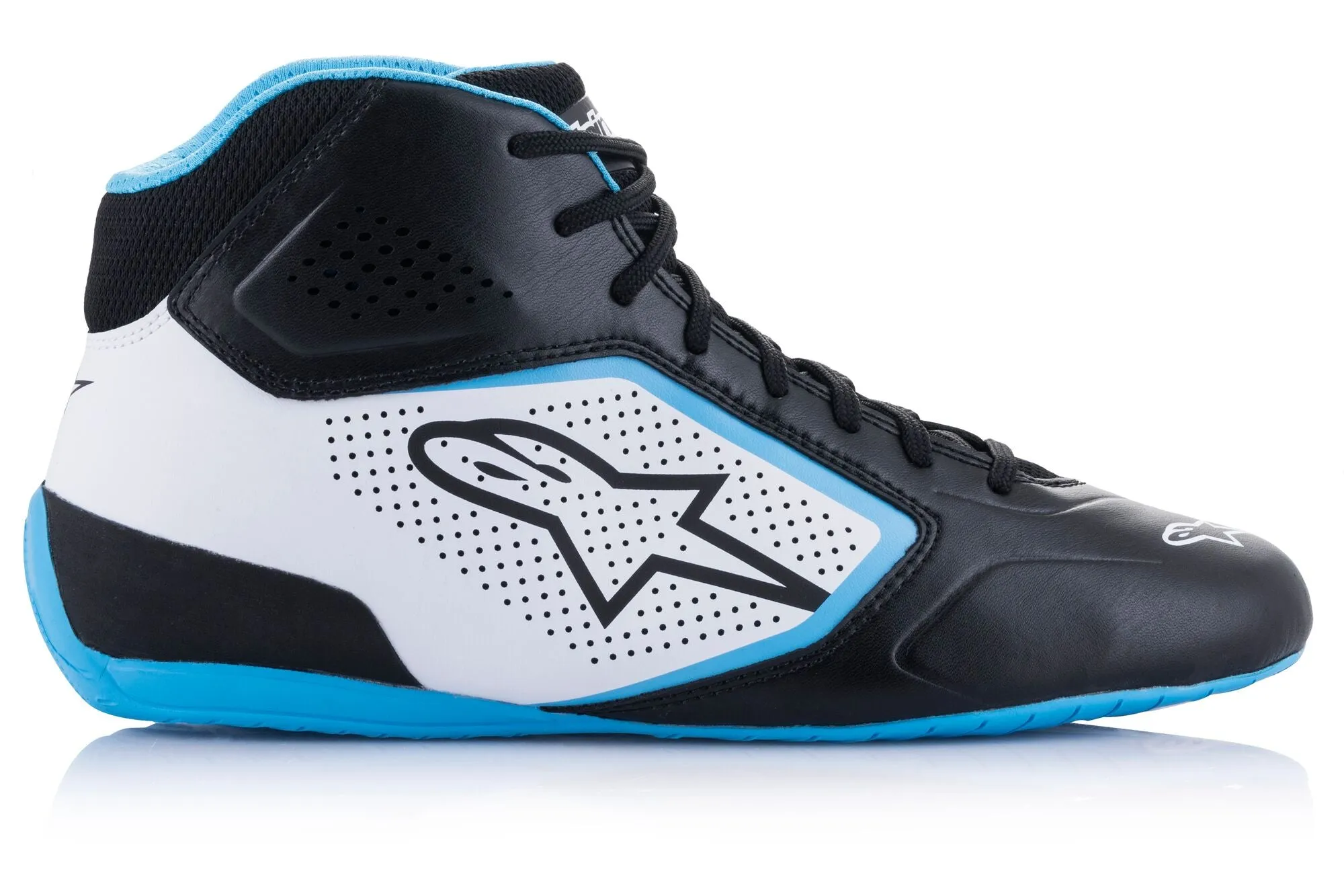 ALPINESTARS 2711521_1278_7,5 Karting shoes TECH-1 K START V2, black/white/light blue, Size 40