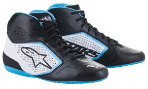 ALPINESTARS 2711521_1278_7,5 Karting shoes TECH-1 K START V2, black/white/light blue, Size 40