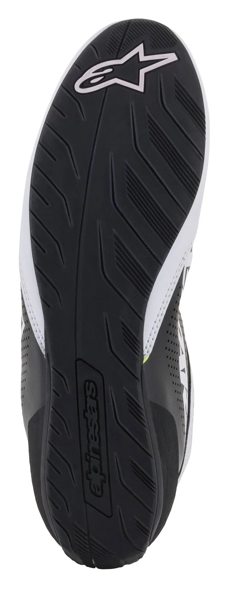 ALPINESTARS 2711521_215_10 Karting shoes TECH-1 K START V2, white/black/yellow fluo, Size 43