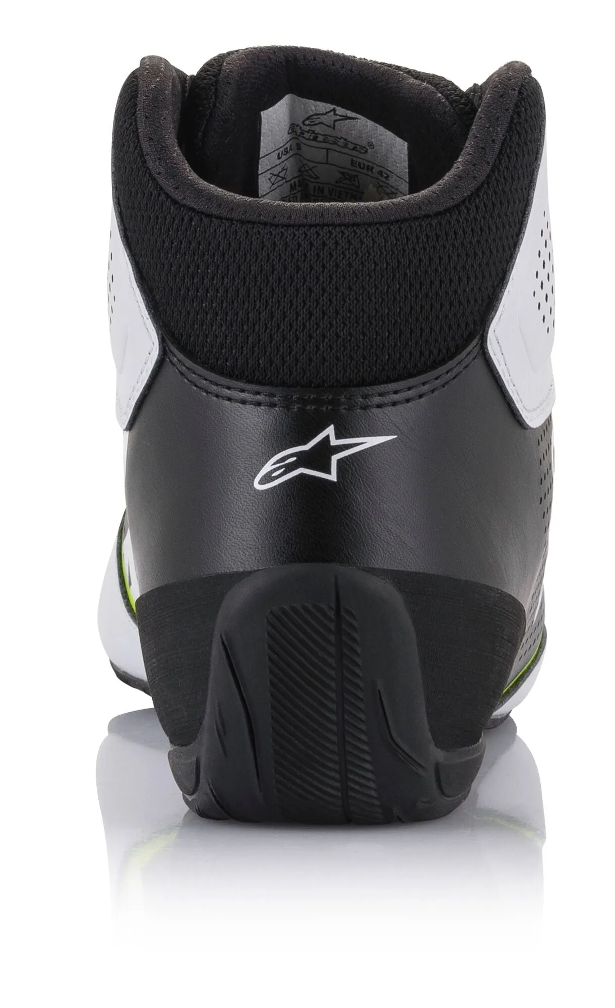 ALPINESTARS 2711521_215_10 Karting shoes TECH-1 K START V2, white/black/yellow fluo, Size 43