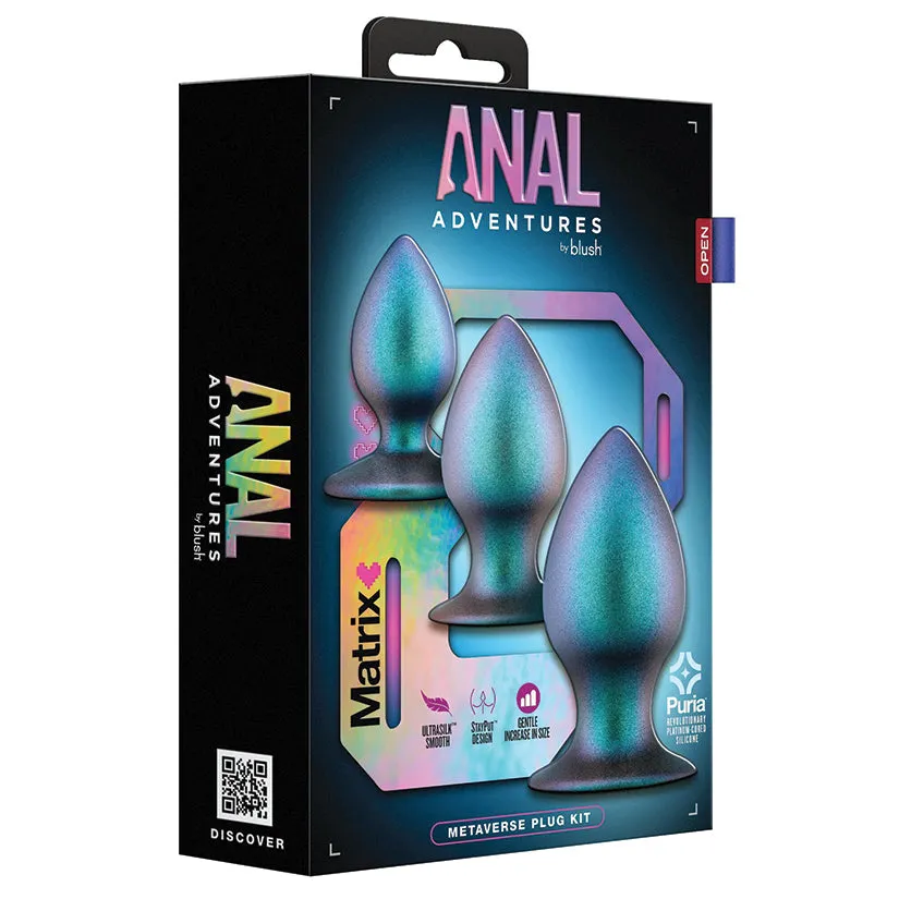 Anal Adventures Matrix Metaverse Plug Kit-Spruce