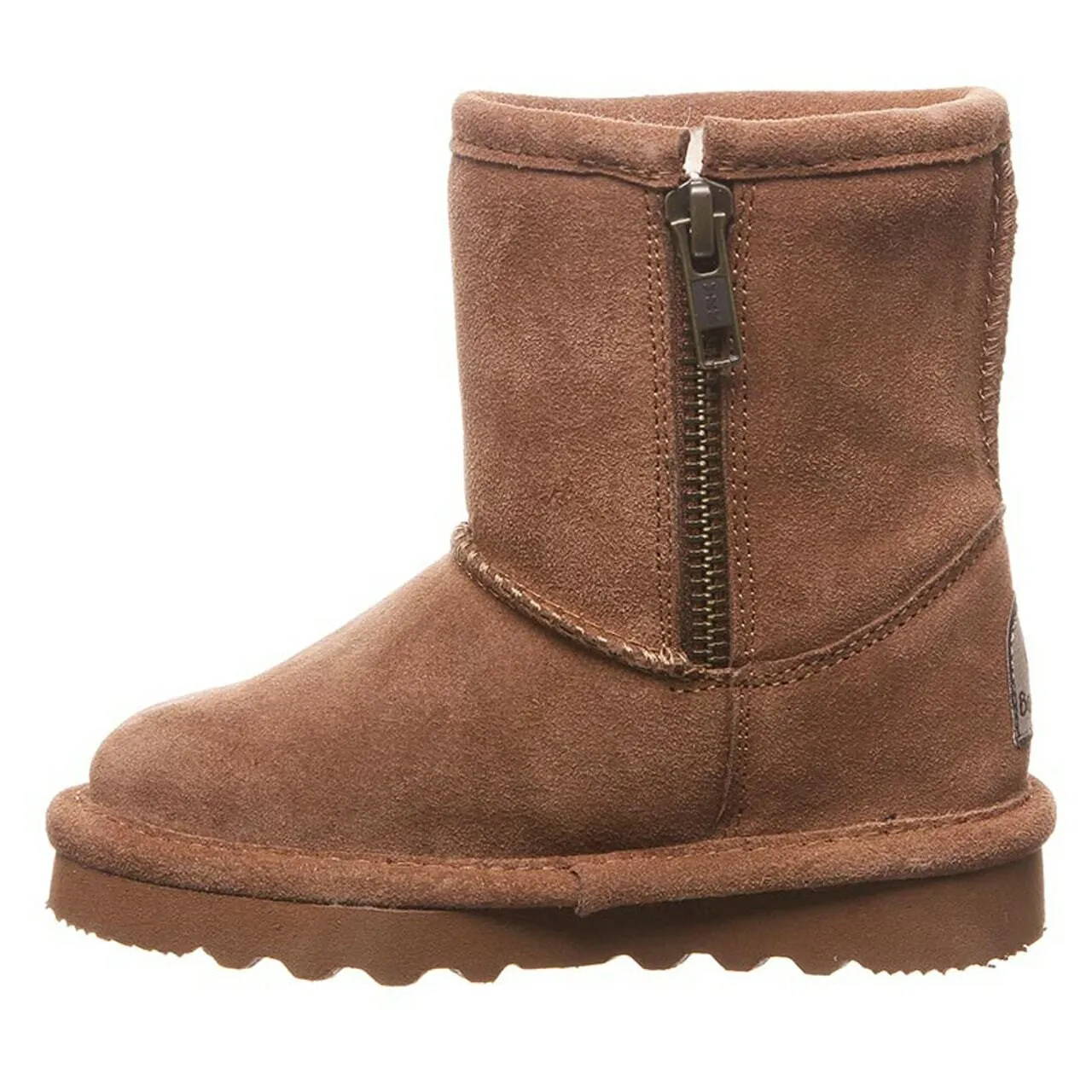 Bearpaw Toddler's Elle Zipper Fur Boot - Hickory II 1962TZ