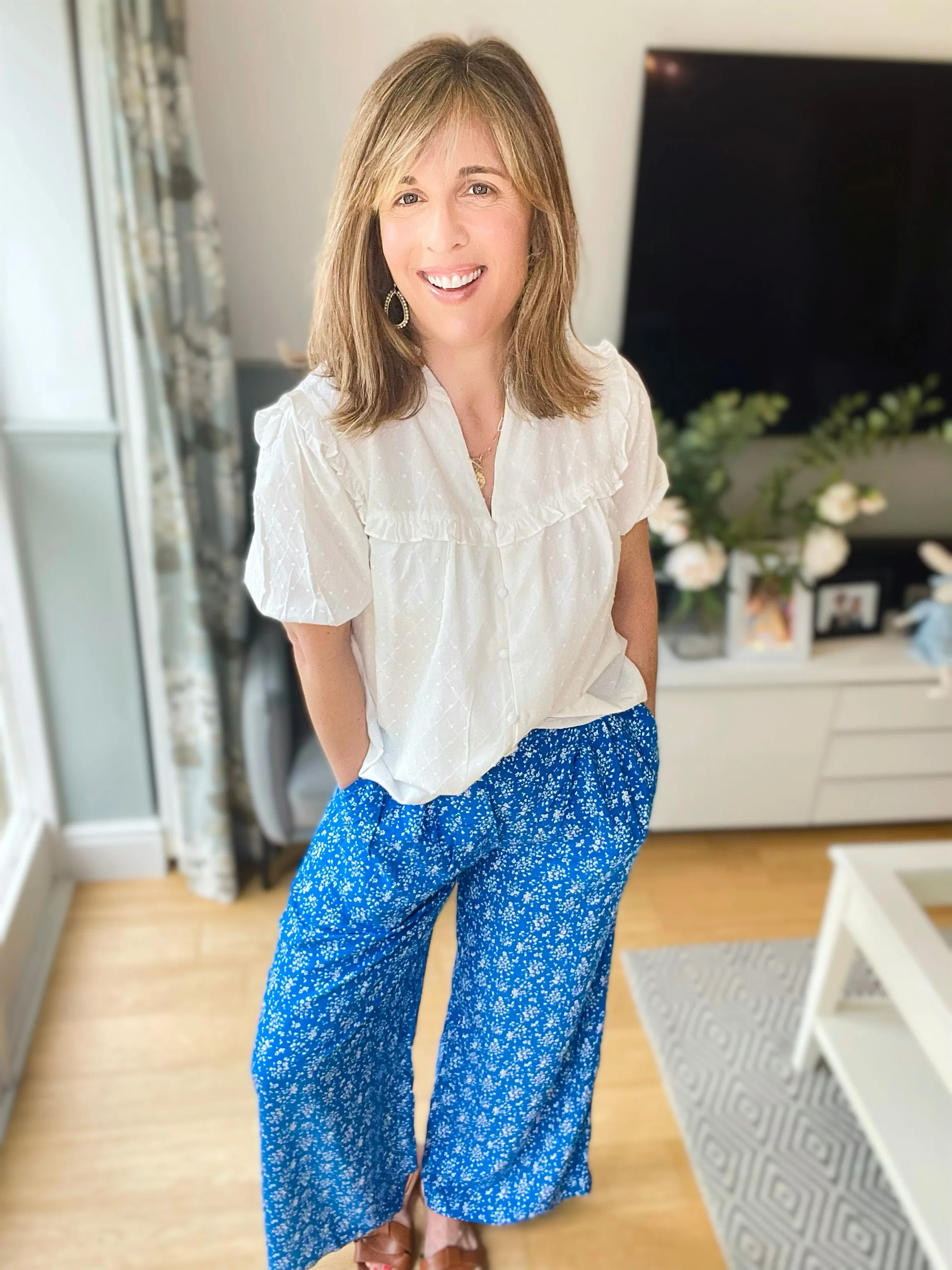 Blue Relaxed Trousers