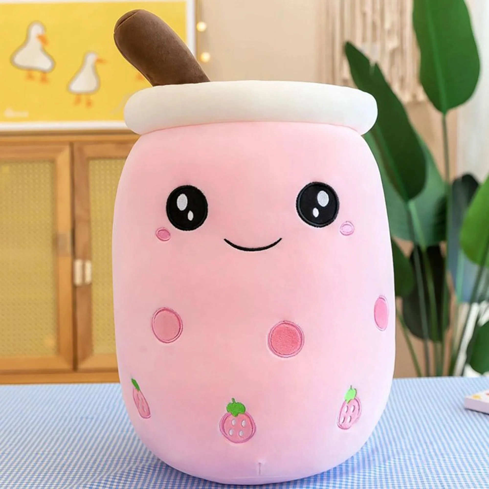 Boba Plush Cute Soft Boba Bubble Tea Stuffed Animal Pillow Plush Toy