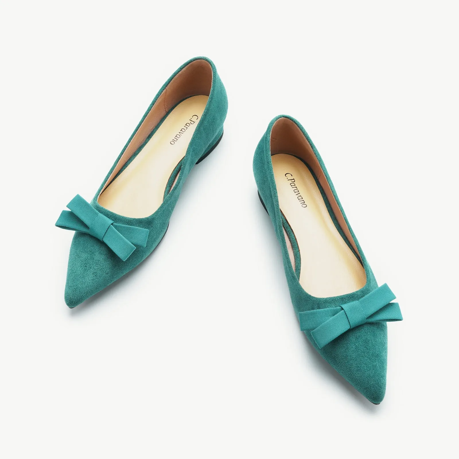 Bowknot Suede Flats (Aida)