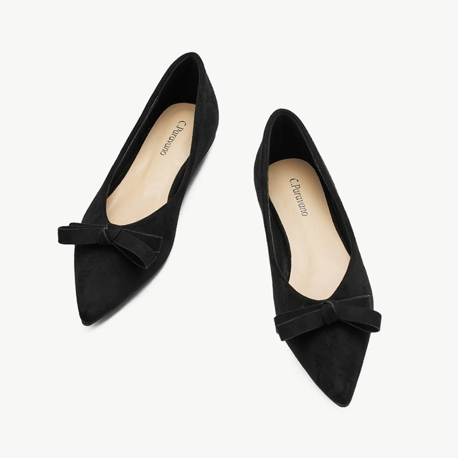 Bowknot Suede Flats (Aida)