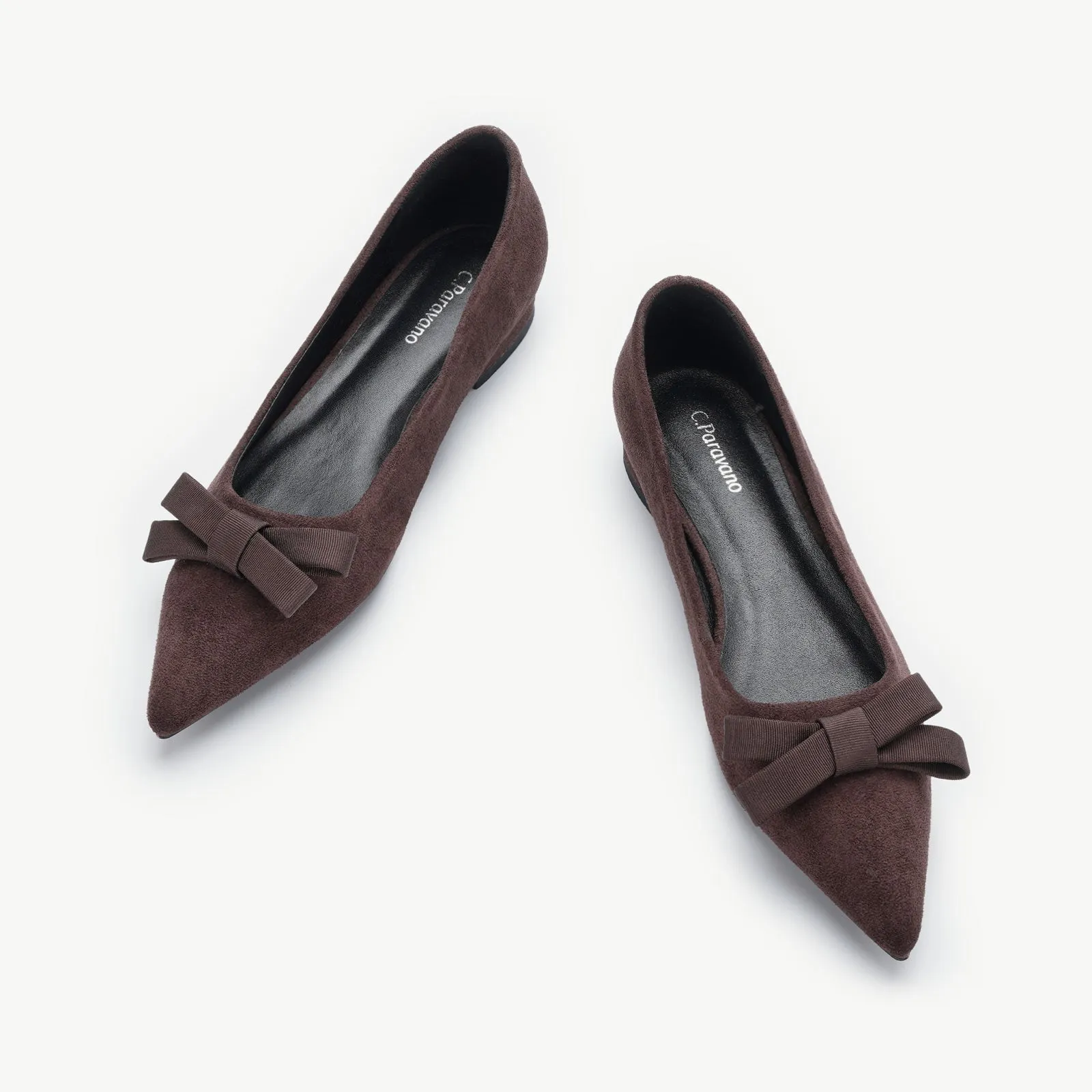 Bowknot Suede Flats (Aida)