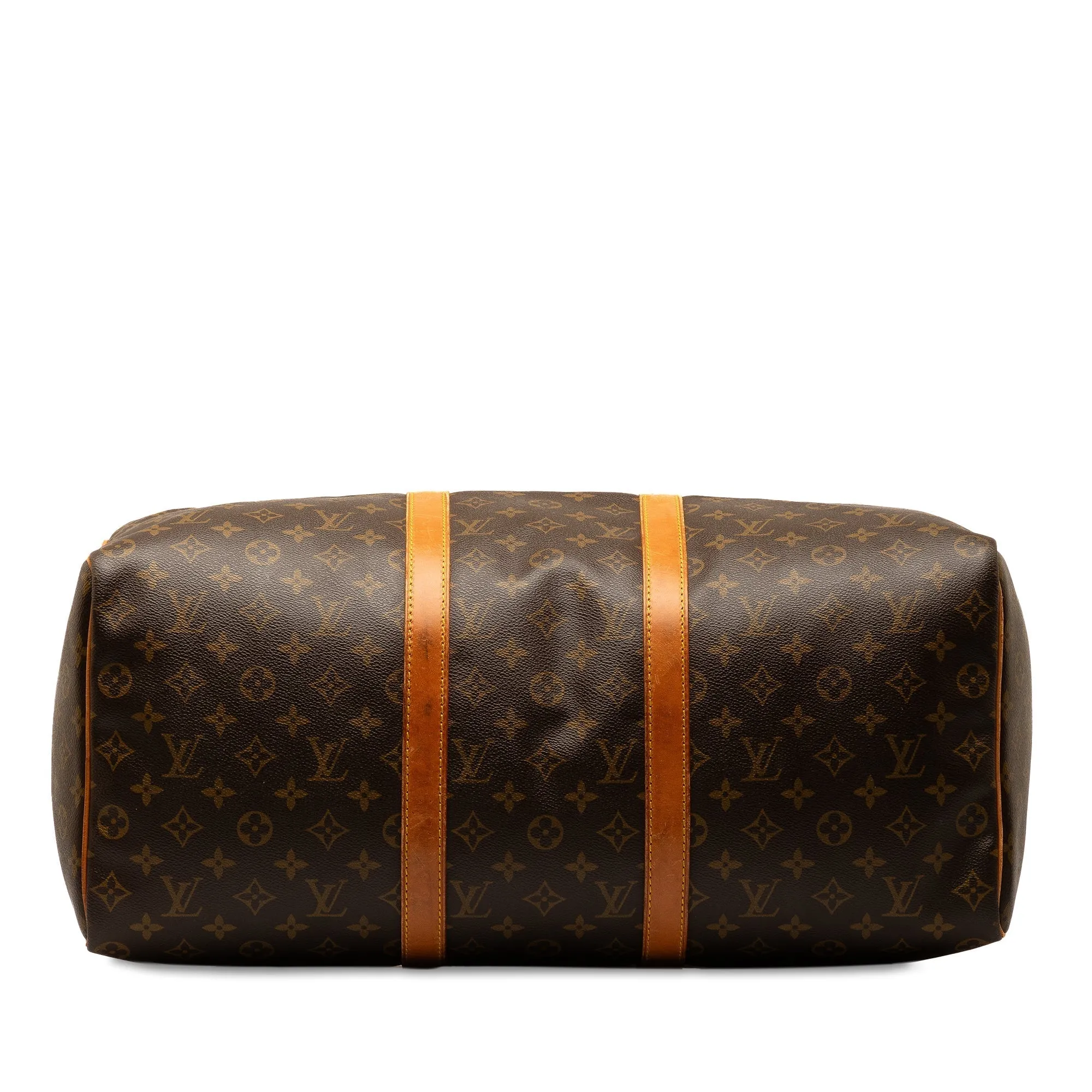 Brown Louis Vuitton Monogram Keepall 50 Travel Bag