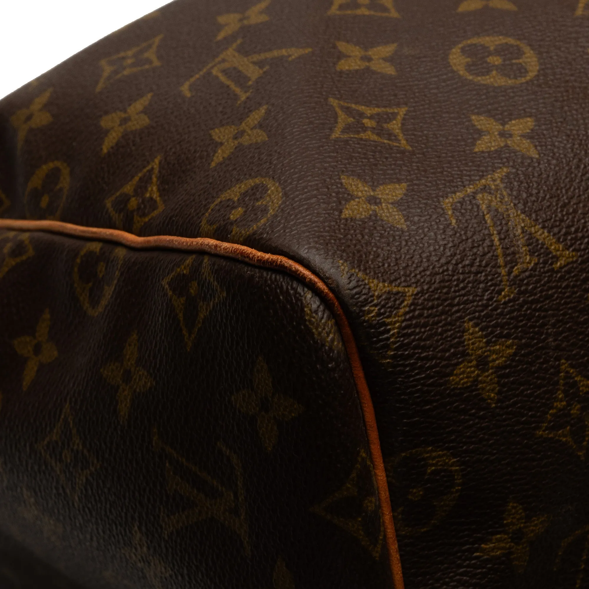 Brown Louis Vuitton Monogram Keepall 55 Travel Bag