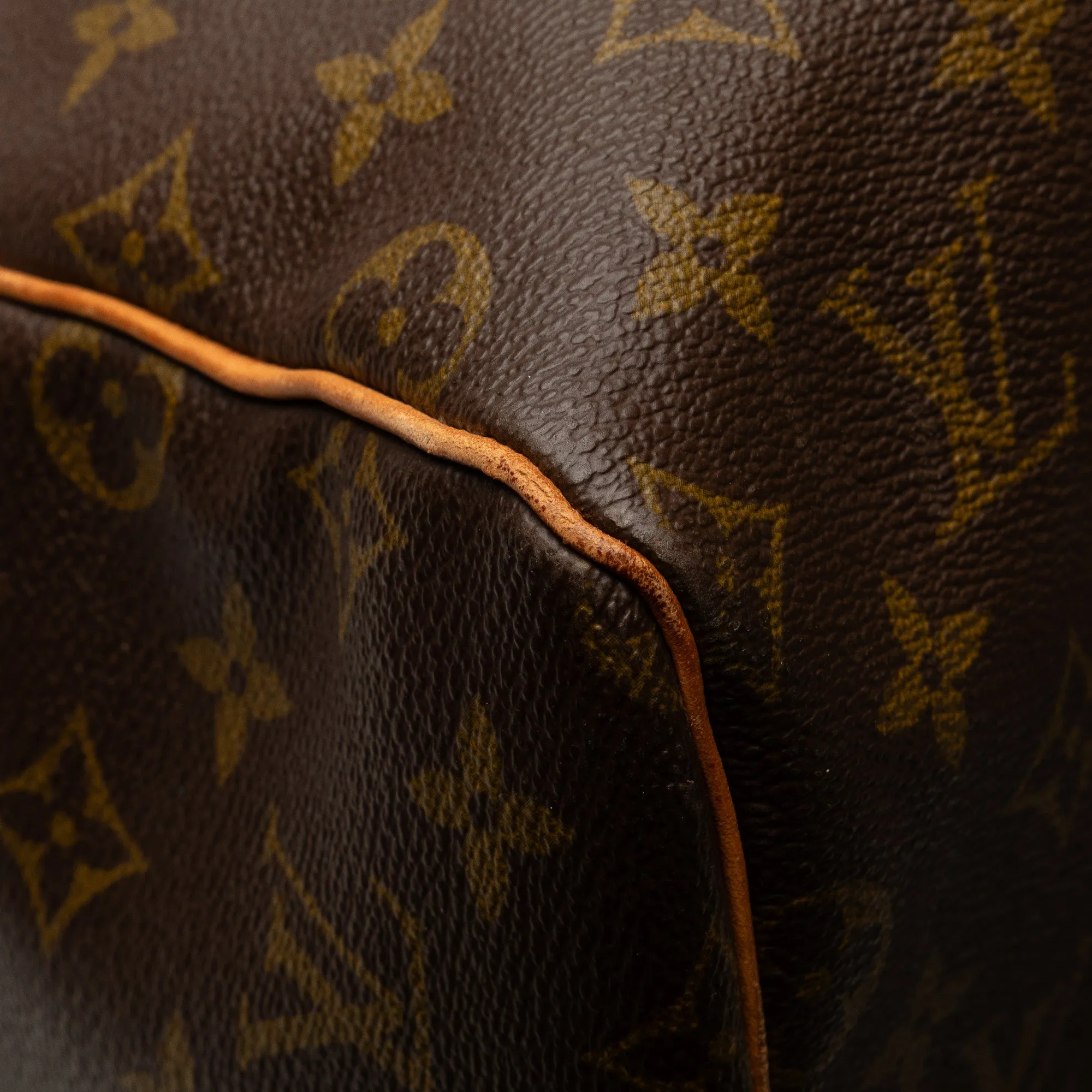 Brown Louis Vuitton Monogram Keepall 55 Travel Bag