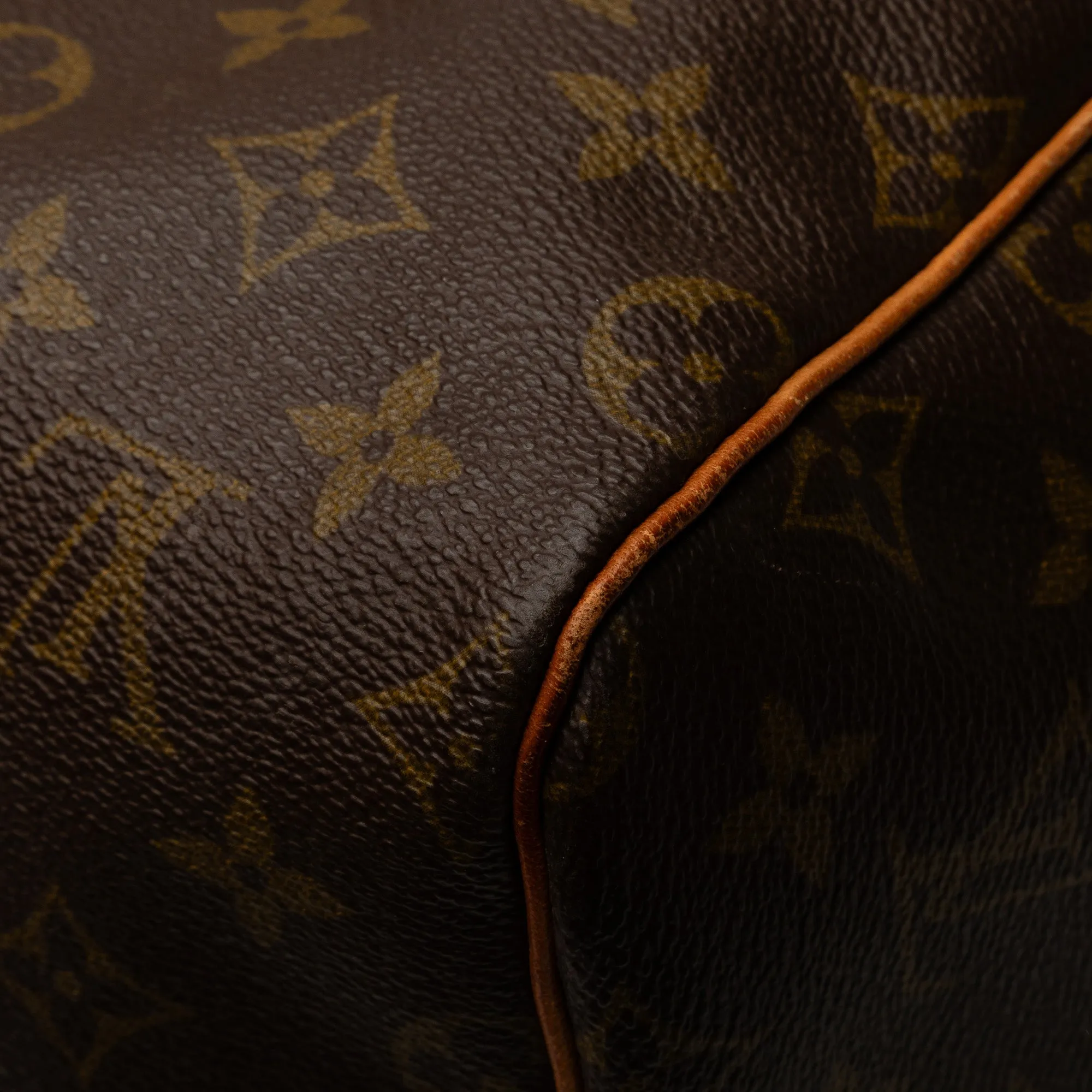 Brown Louis Vuitton Monogram Keepall 55 Travel Bag