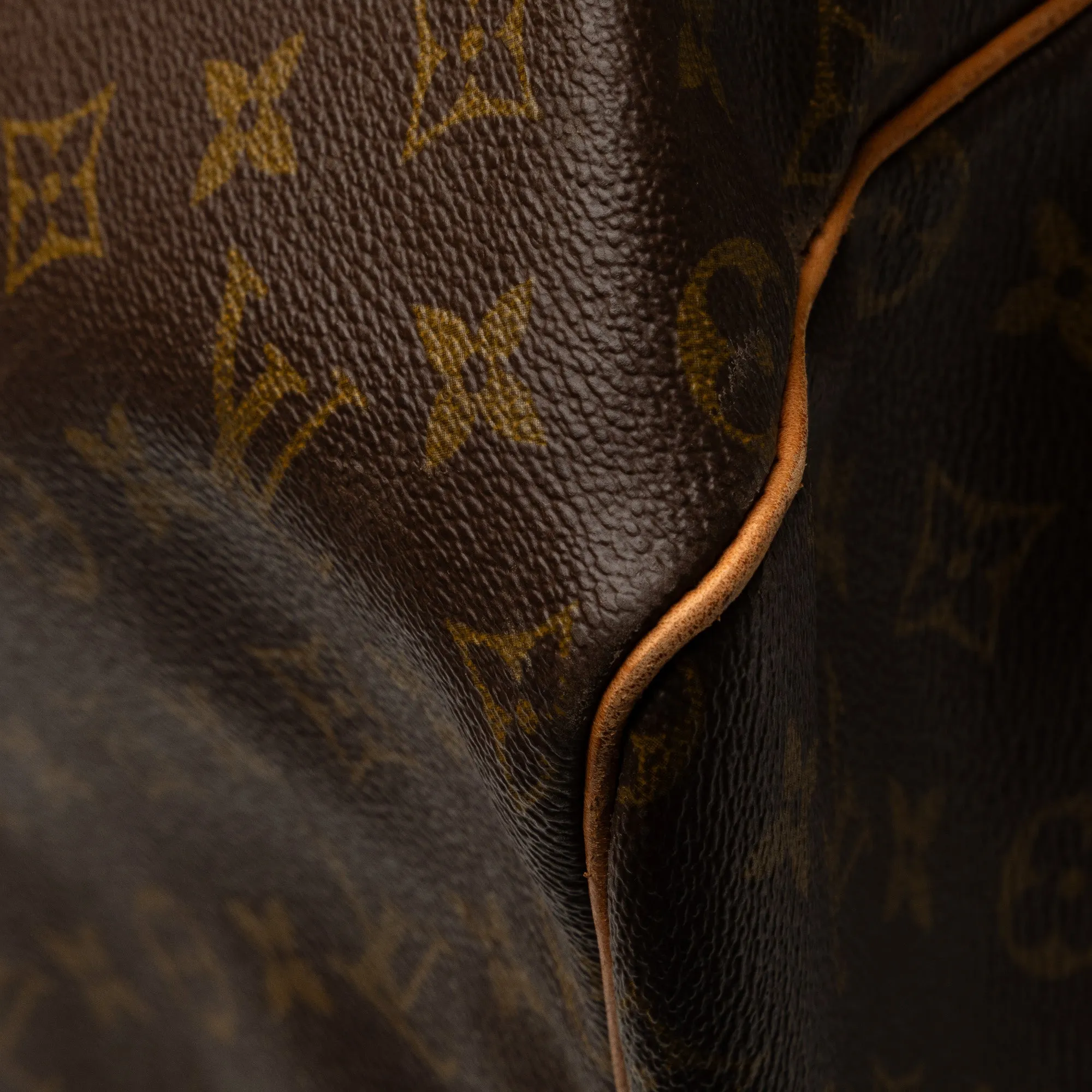 Brown Louis Vuitton Monogram Keepall 55 Travel Bag