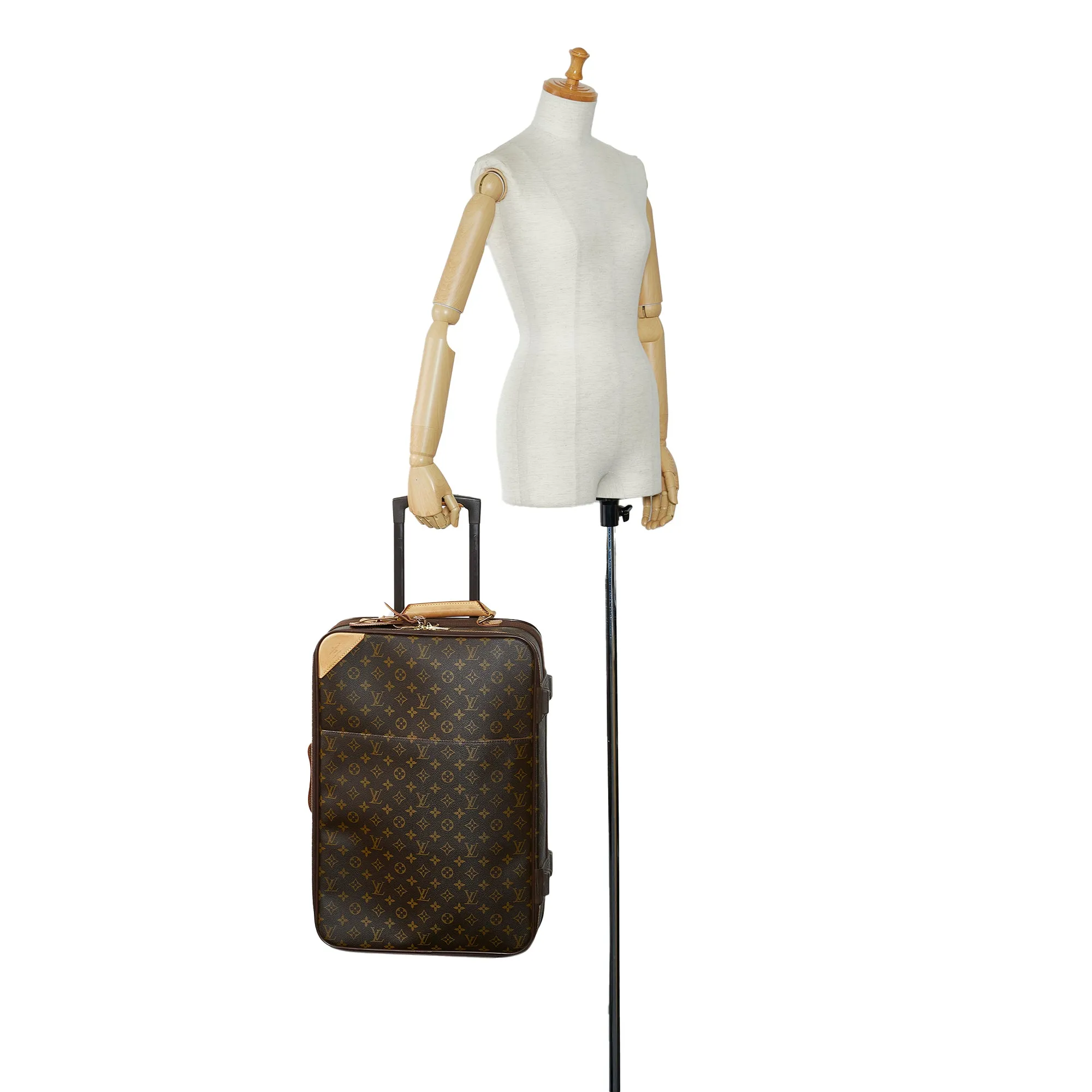 Brown Louis Vuitton Monogram Pegase 55 Travel Bag