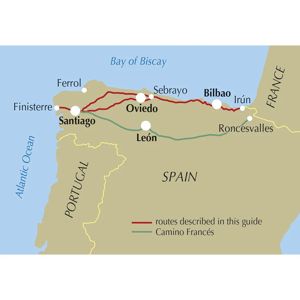 Camino Del Norte & Camino Primitivo Pilgram Route