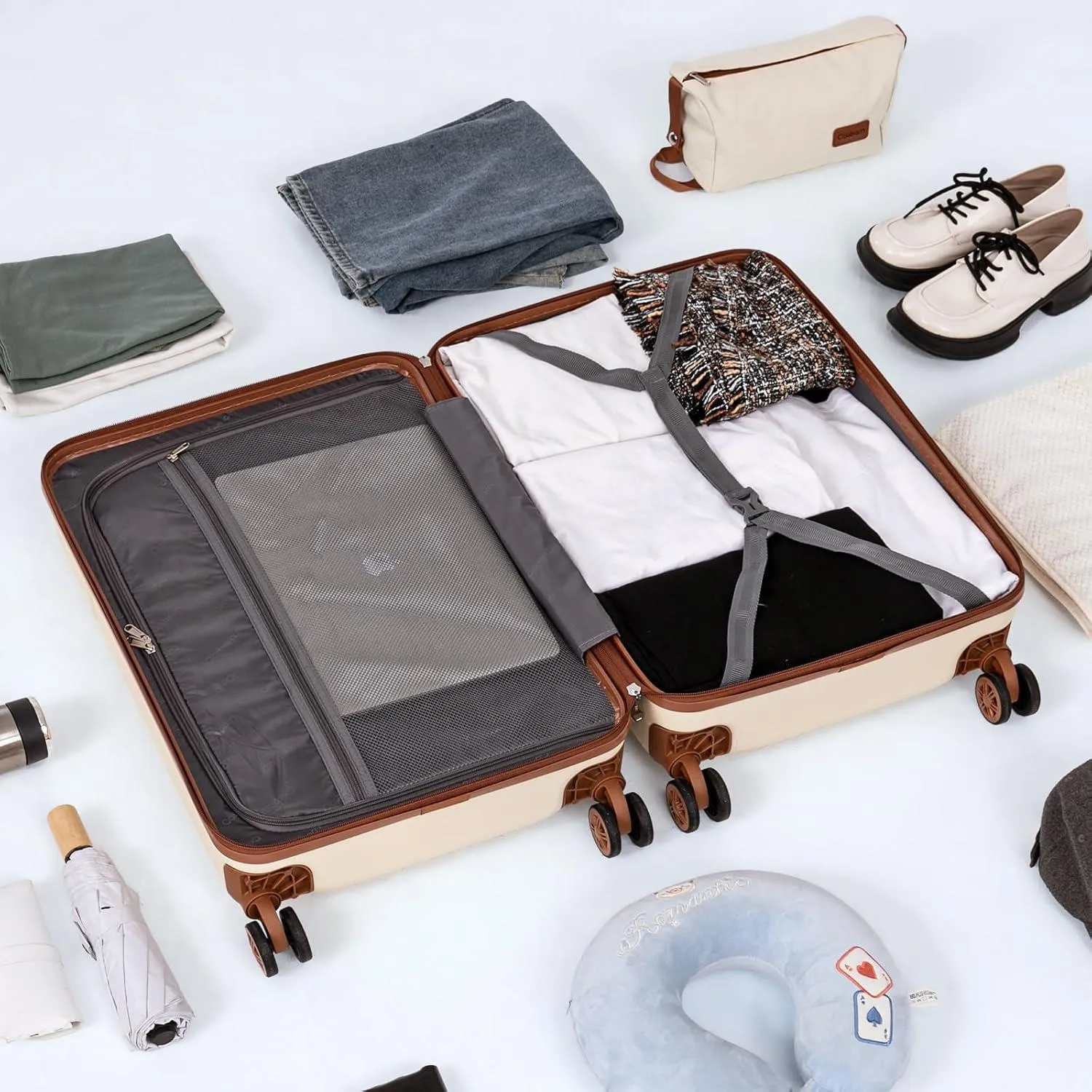 Carry on Suitcases with Wheels, Travel Suitcase Set