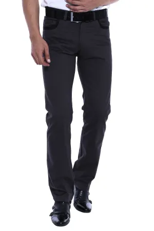 Cotton Dark Grey Men Pants - Wessi