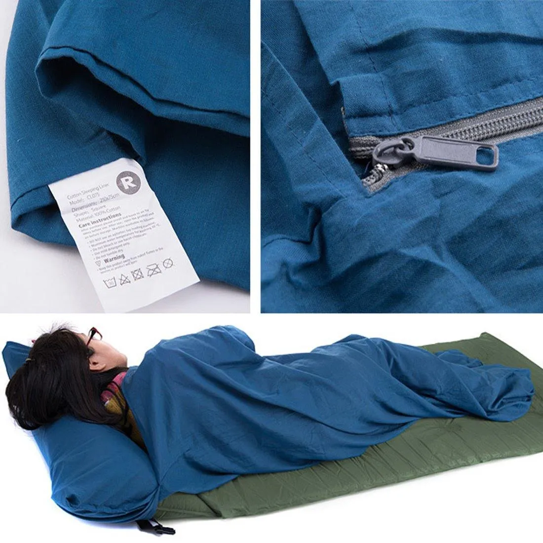 Cotton Travel Sleeping Bag Inner Gallbladder