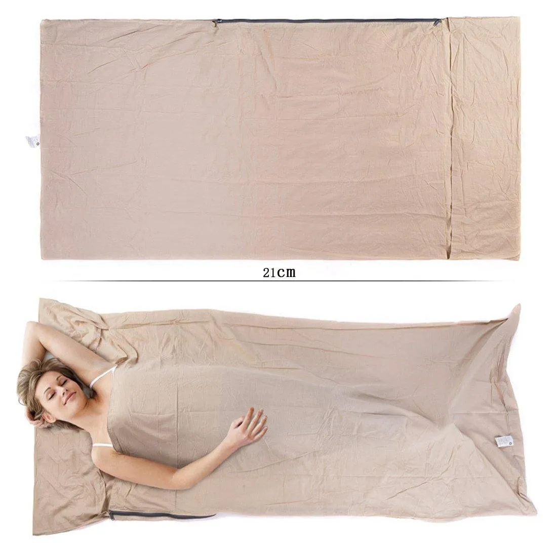 Cotton Travel Sleeping Bag Inner Gallbladder