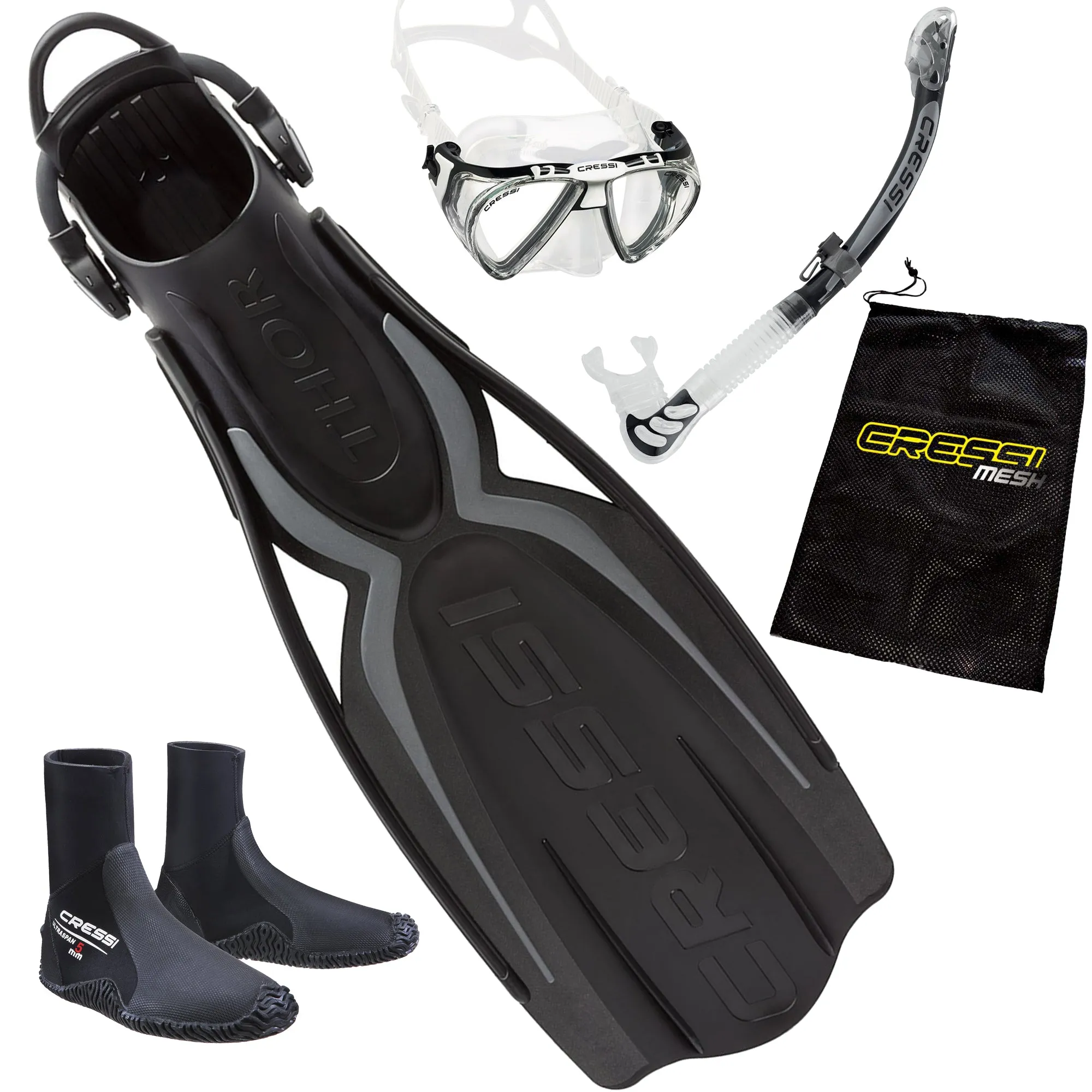 Cressi Elite Snorkeling Package Silver