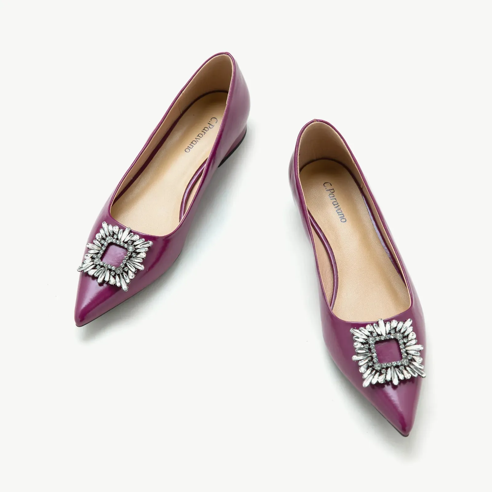 Crystal Buckle Flats (Aida)