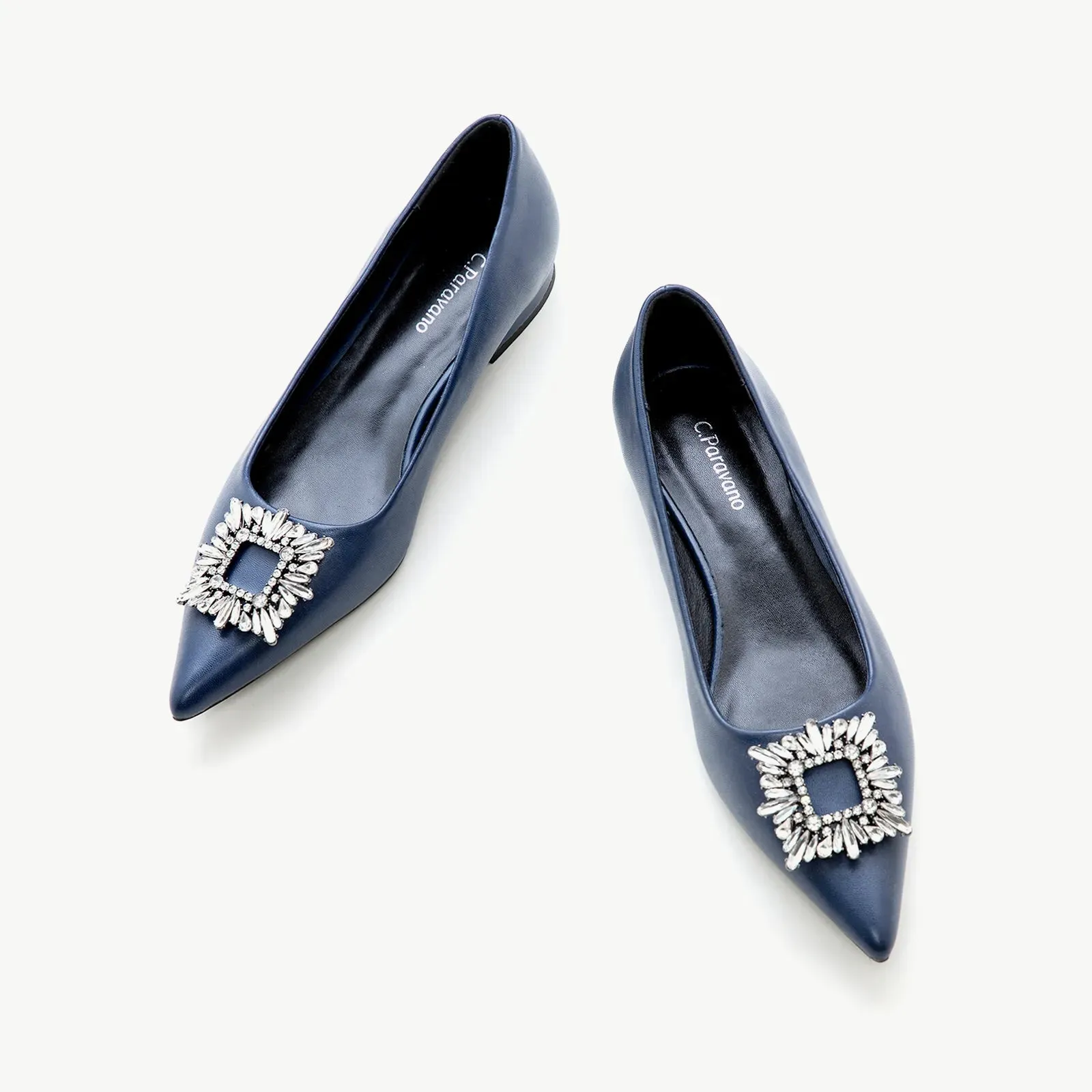 Crystal Buckle Flats (Aida)