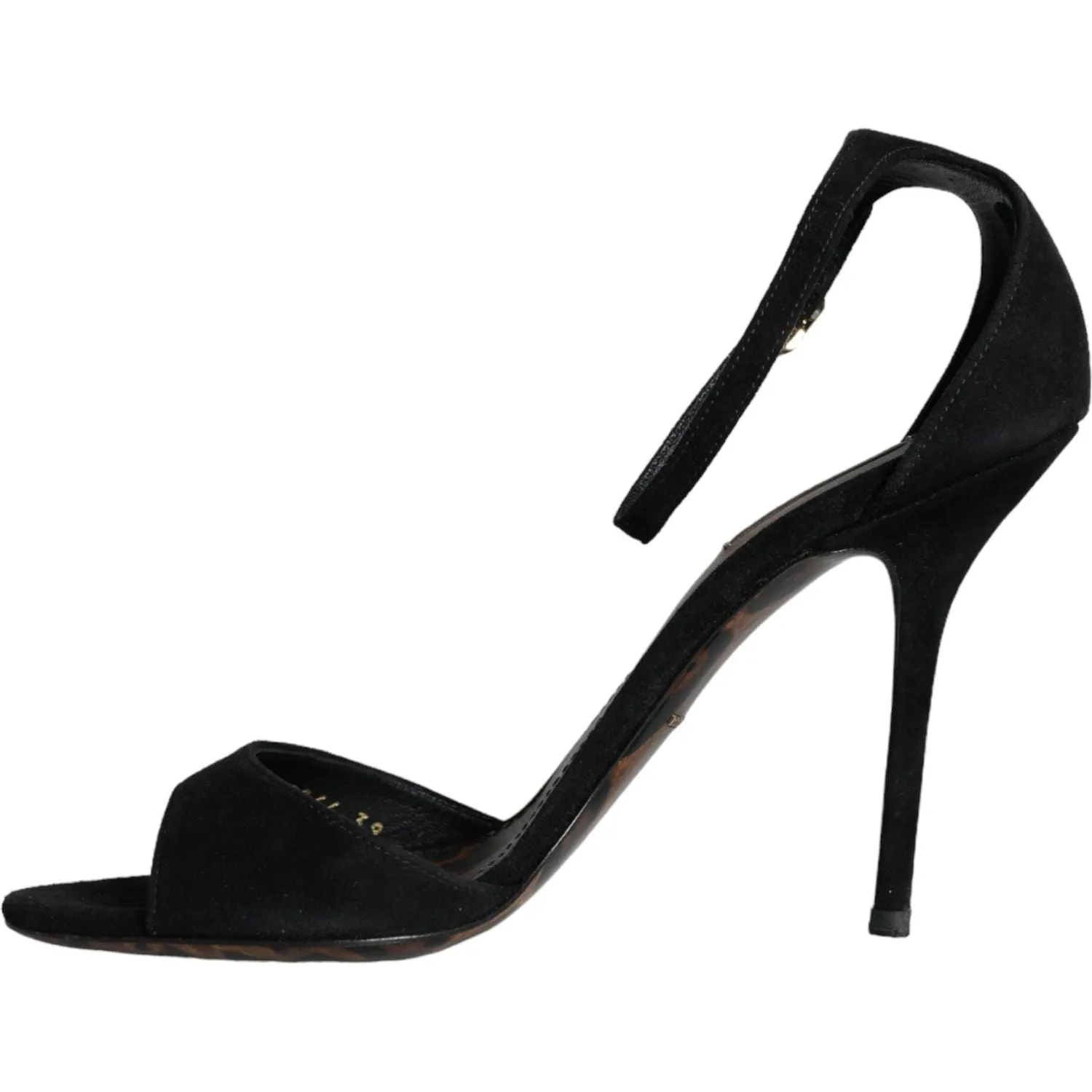 Dolce & Gabbana Black KEIRA Heels Ankle Strap Sandals Shoes