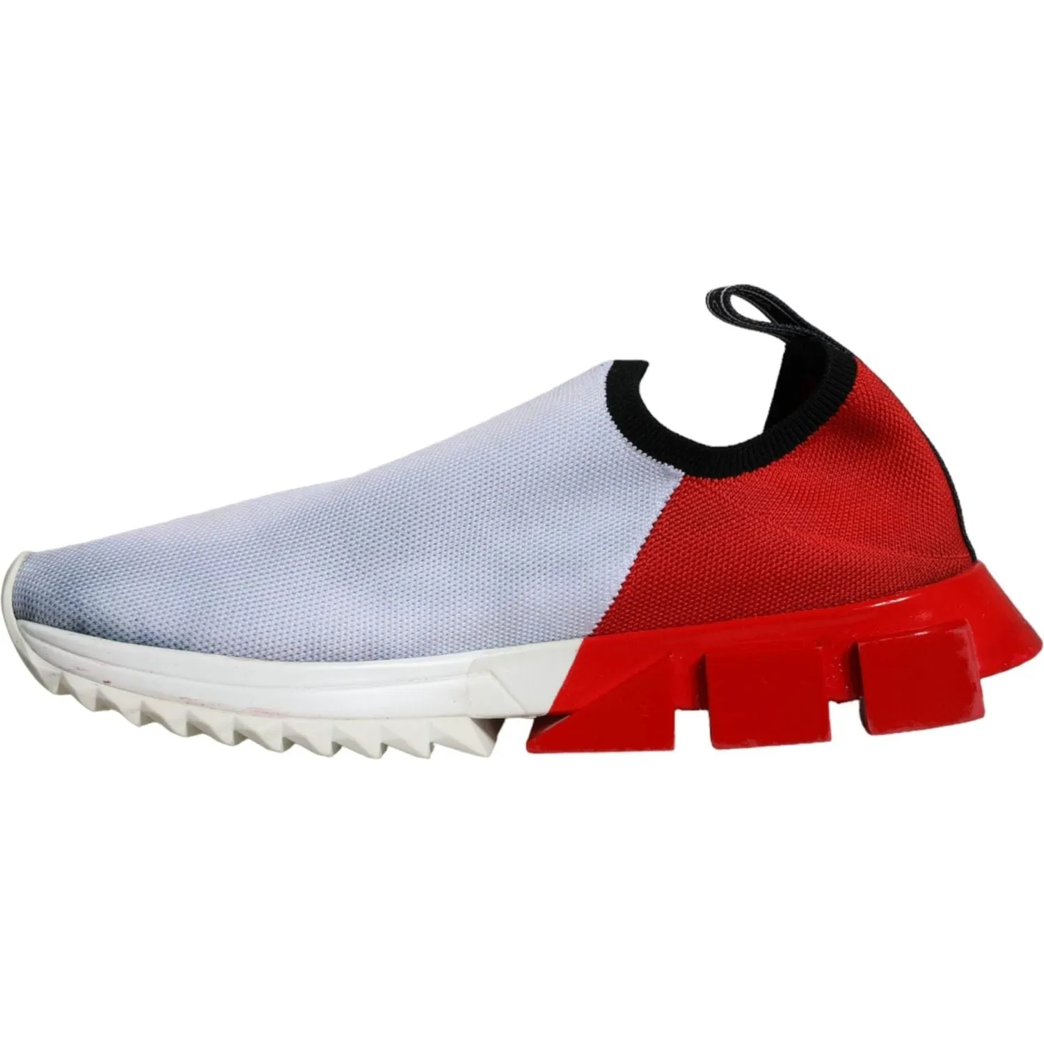 Dolce & Gabbana Red White Logo Sorrento Sneakers Shoes