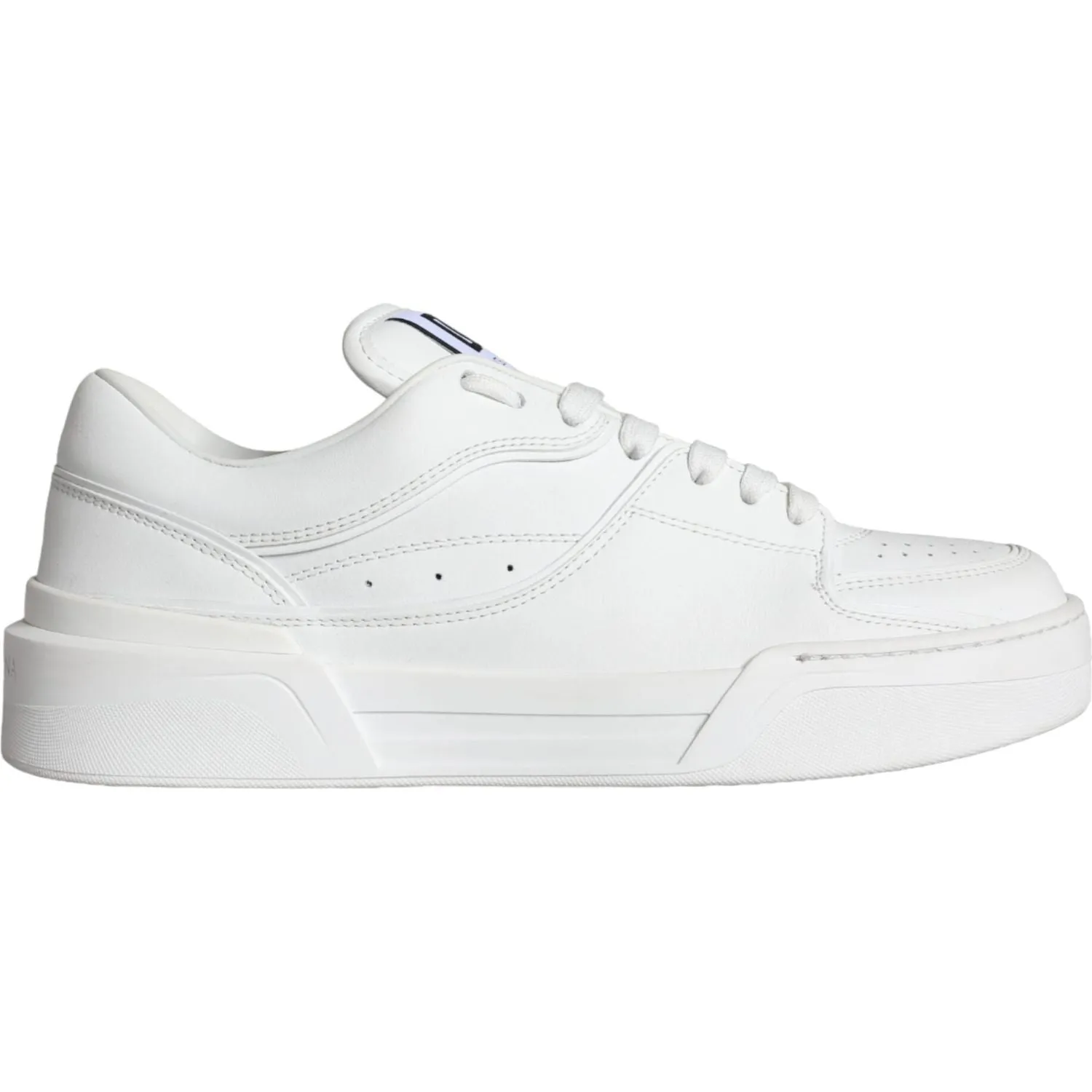 Dolce & Gabbana White Miami Leather Low Top Sneakers Shoes