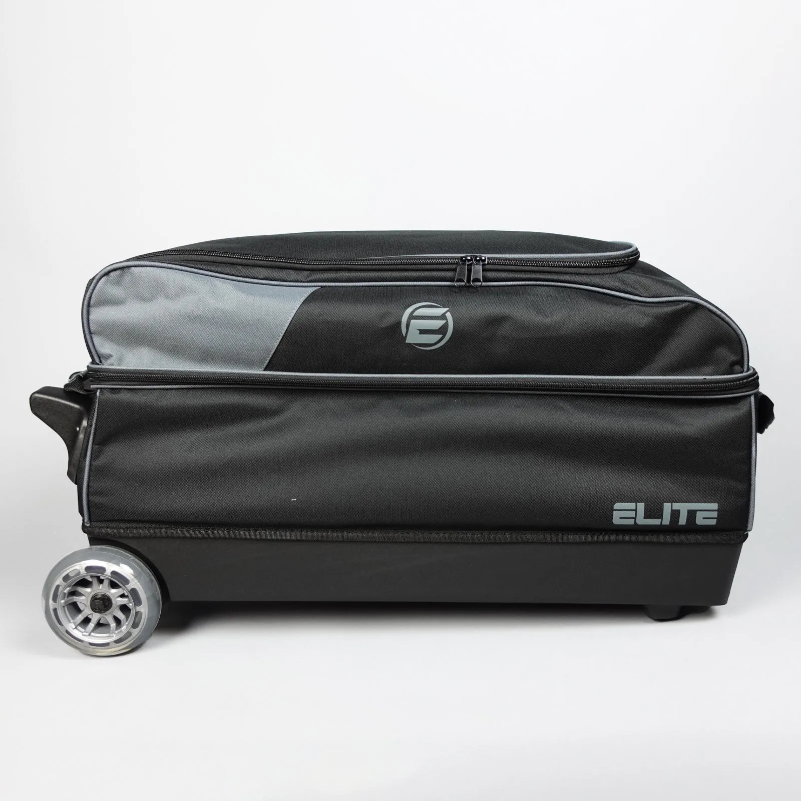 Elite Basic Triple Roller Charcoal Bowling Bag