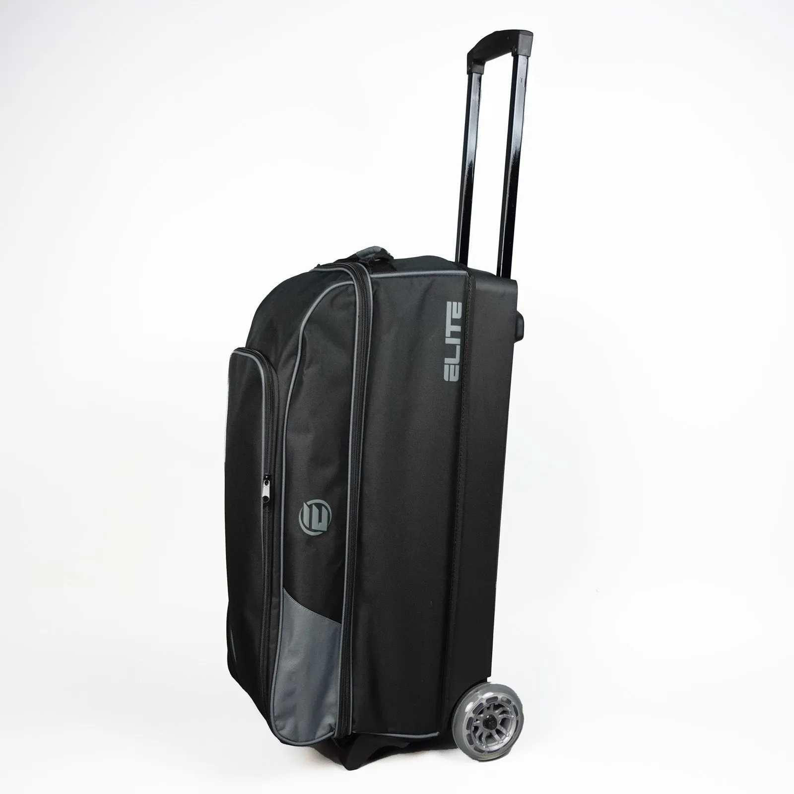 Elite Basic Triple Roller Charcoal Bowling Bag