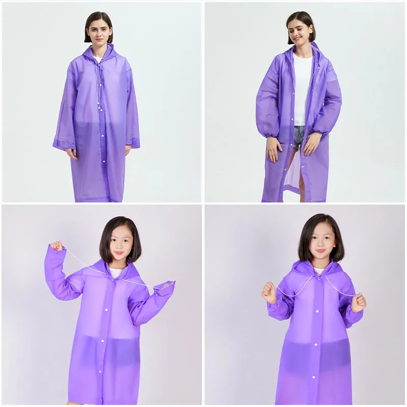 Fashionable Full Body EVA Raincoat with Waterproof and Thickened Design, HG0017