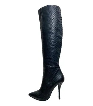 Gianmarco Lorenzi Python Skin Boots, Size 38