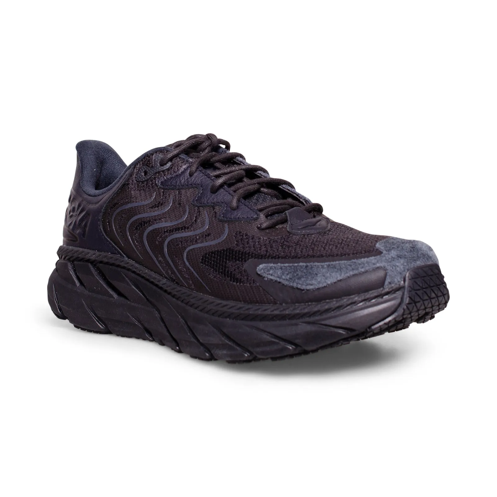 Hoka One One Clifton LS Black / Asphalt Running Shoes - All Gender