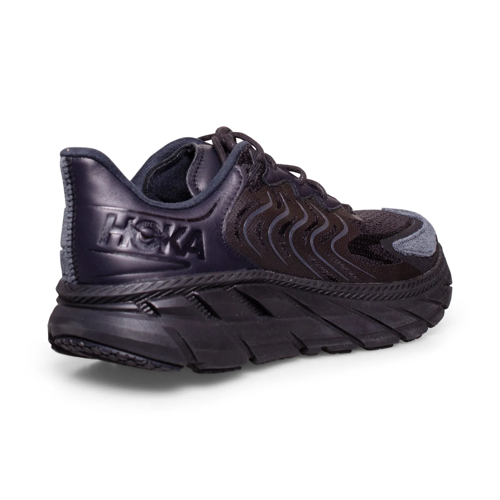 Hoka One One Clifton LS Black / Asphalt Running Shoes - All Gender