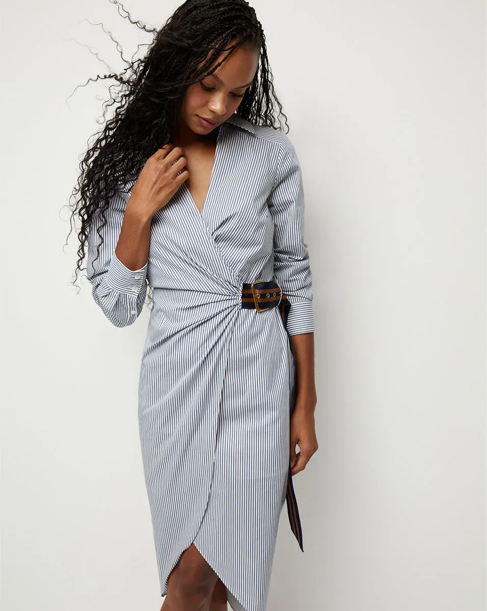 Jacinda Striped Poplin Dress