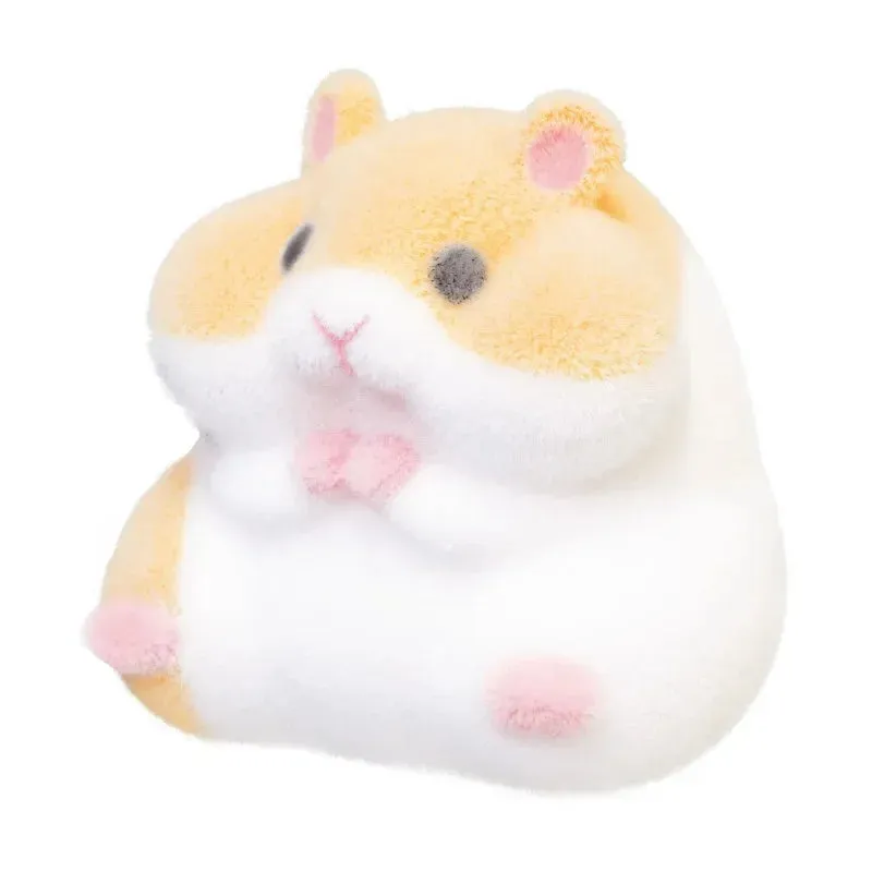 Kawaii Fatty Milky Soft Hamster Gashapon Capsule Toy – Cute Plush Squeeze Doll | Anti-Stress Relief