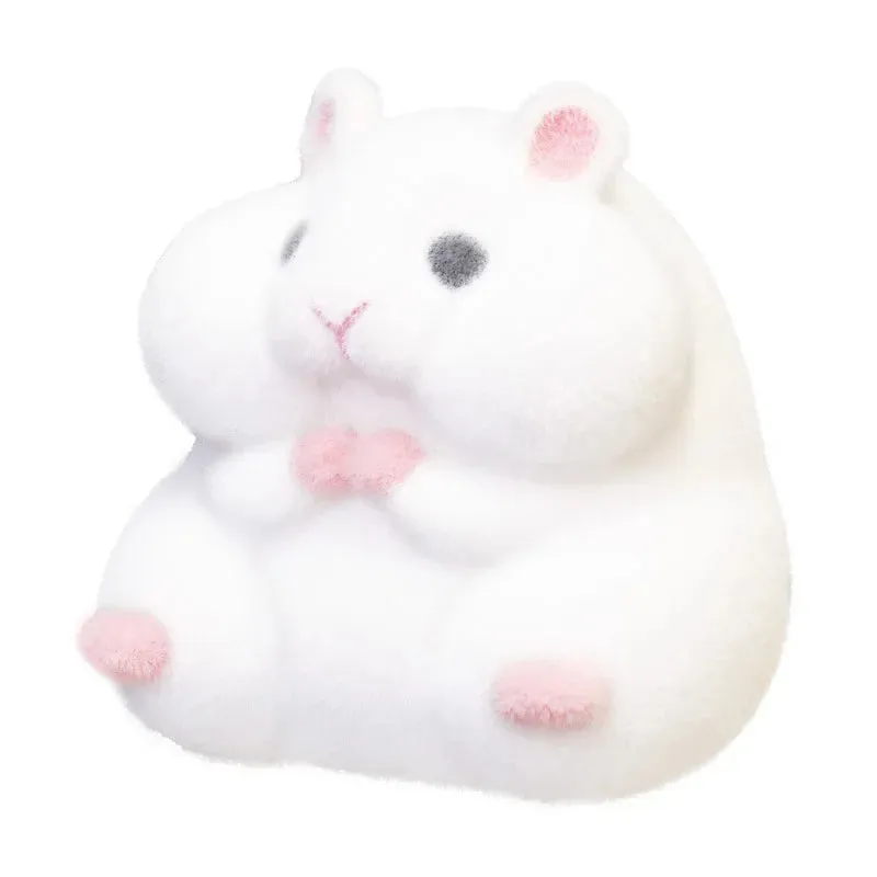 Kawaii Fatty Milky Soft Hamster Gashapon Capsule Toy – Cute Plush Squeeze Doll | Anti-Stress Relief