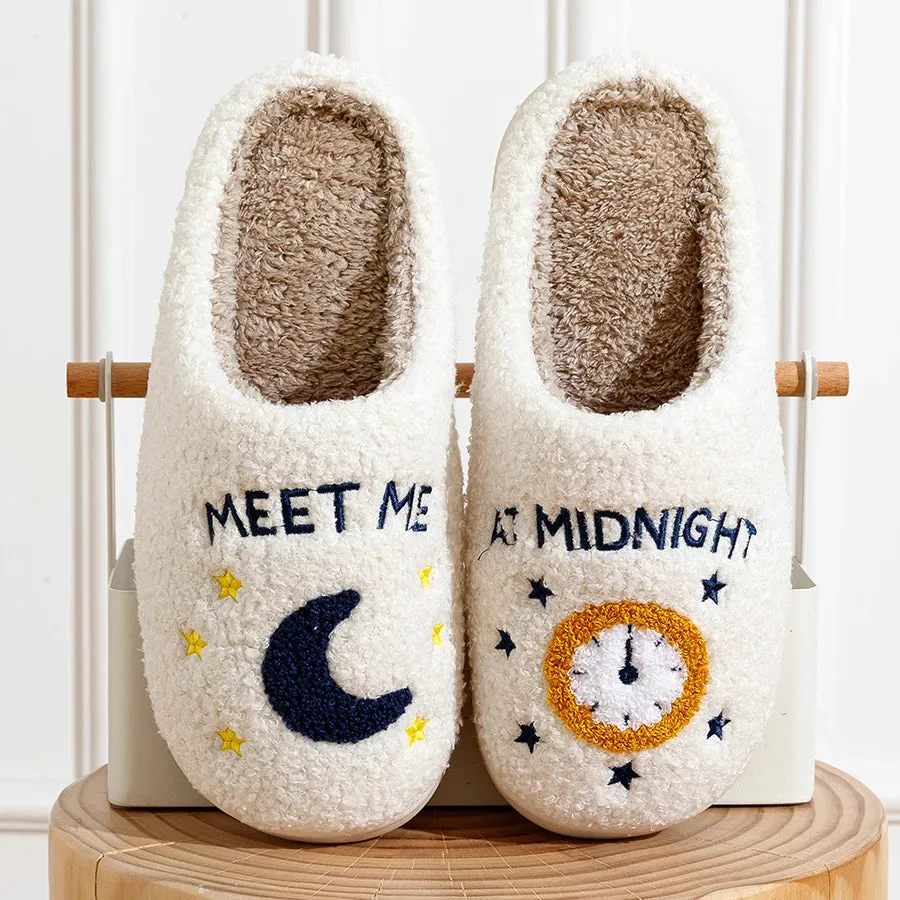 Meet Me At Midnight Slippers Taylor Swift Slippers Cozy Slippers for Women