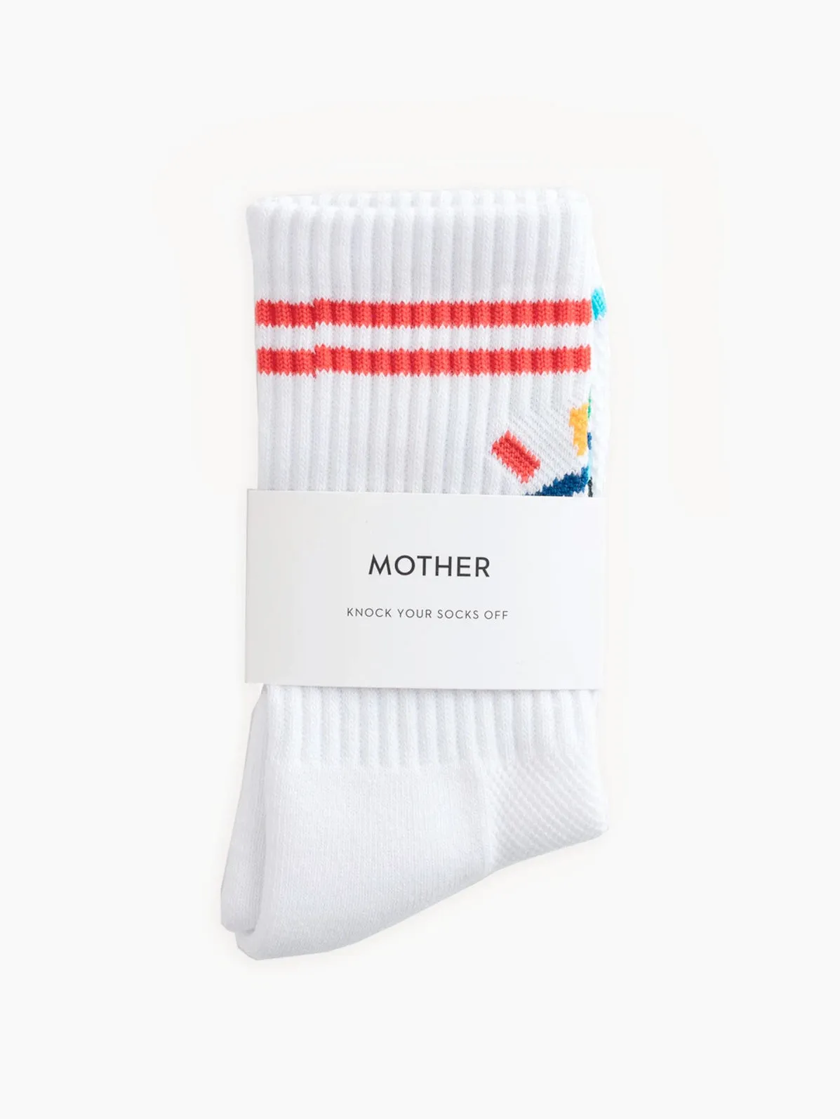 Mother Denim - Baby Steps Socks in Blue Rainbow Eyes