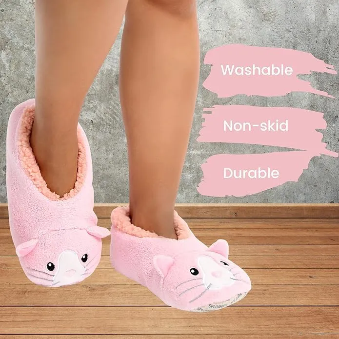 Pink Cat Lady SnuggUps Slippers