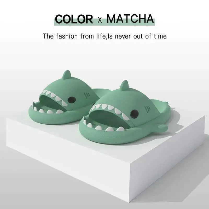 Playful Shark-Themed Slippers for Fun Comfort