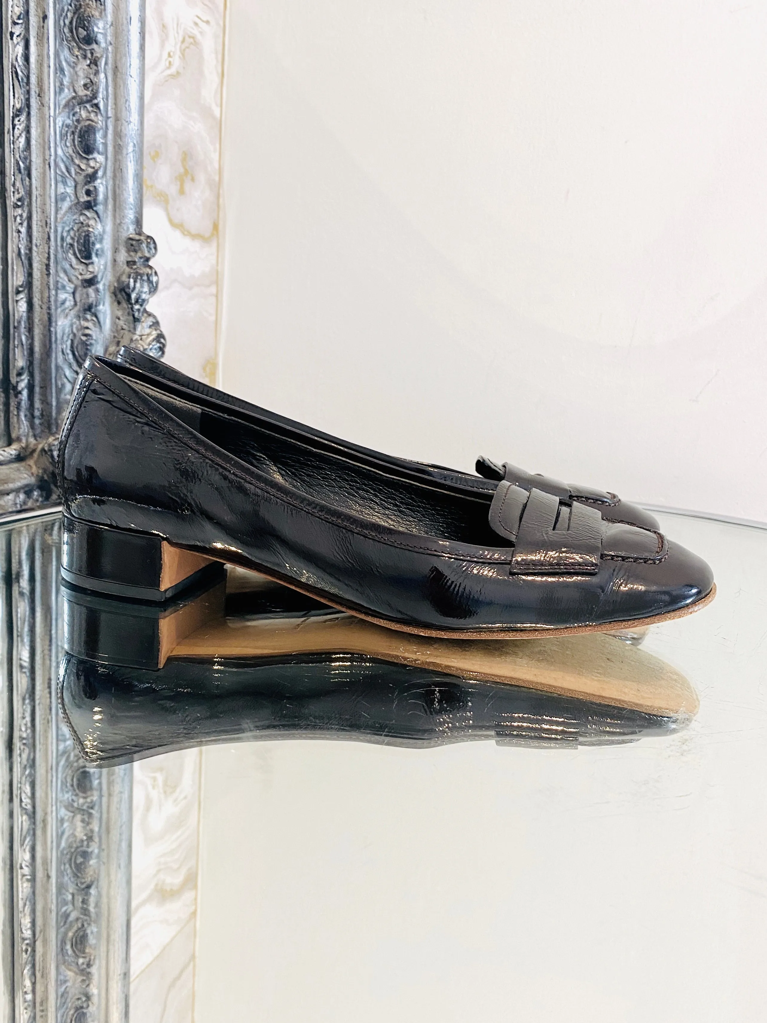 Prada Loafers With Block Heel Shoes. Size 37