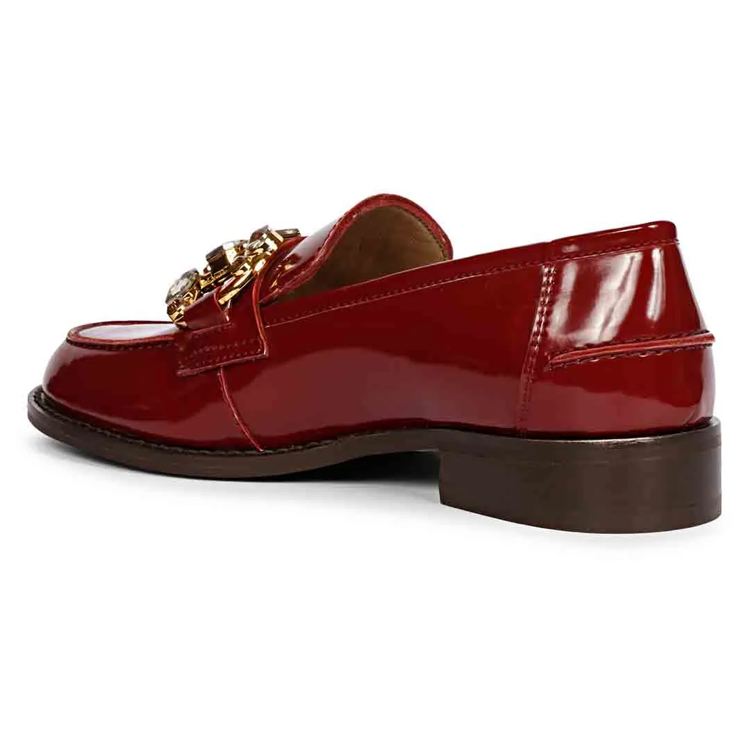 Saint Livia Cherry Handcrafted Moccasin